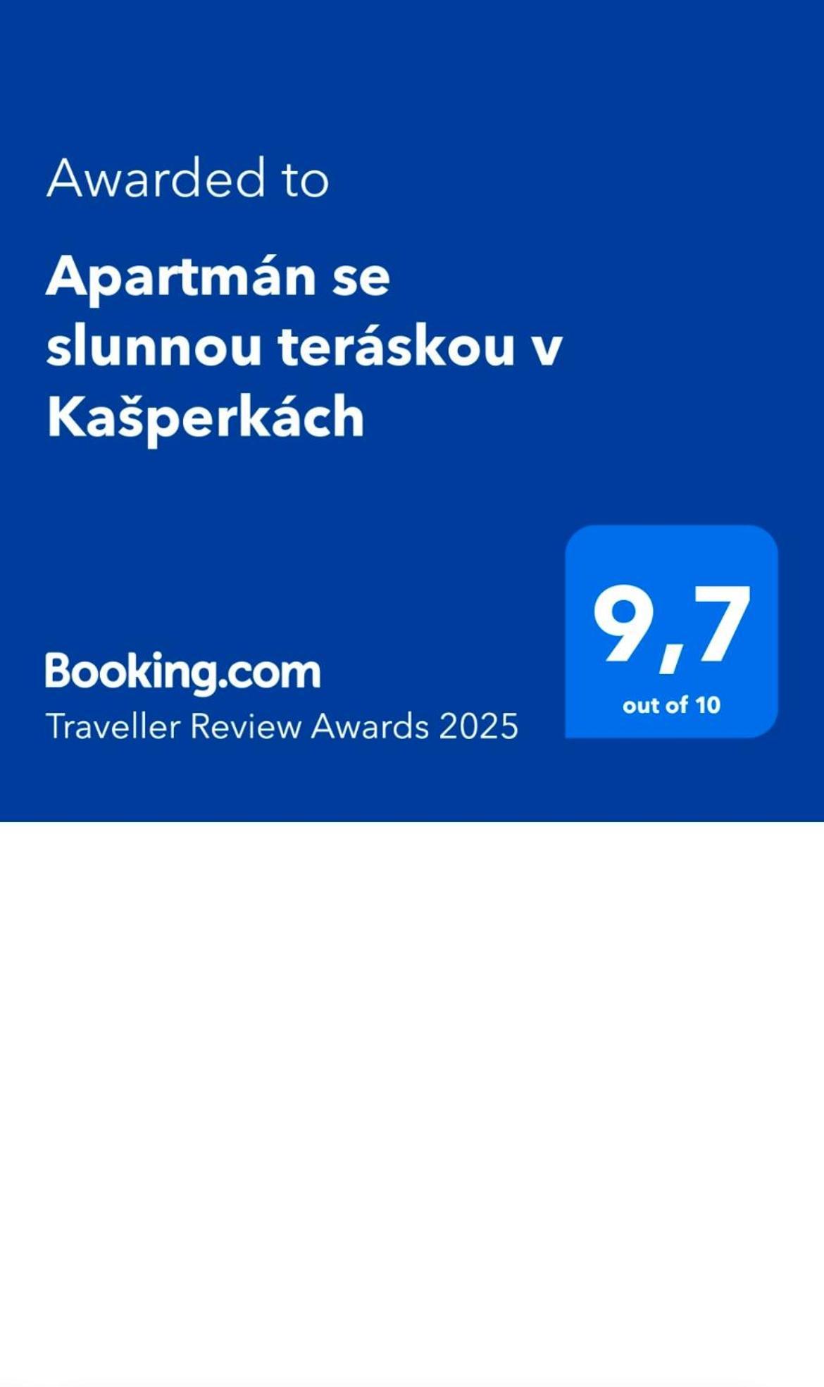 Apartman Se Slunnou Teraskou V Kasperkach 카스페르스케 호리 외부 사진